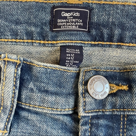 GapKids Skinny Stretch Boys Jeans Size 12 - Picture 4 of 7